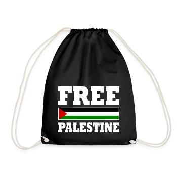 Free palestine - Sac de sport léger - noir - Devant