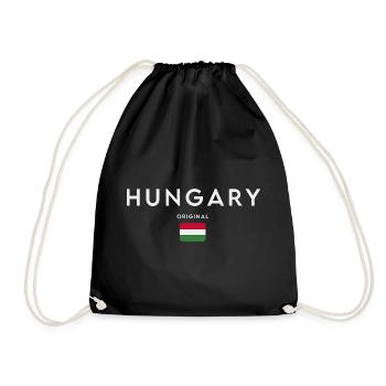 Drapeau hongrois, fierté hongroise - Sac de sport léger - noir - Devant