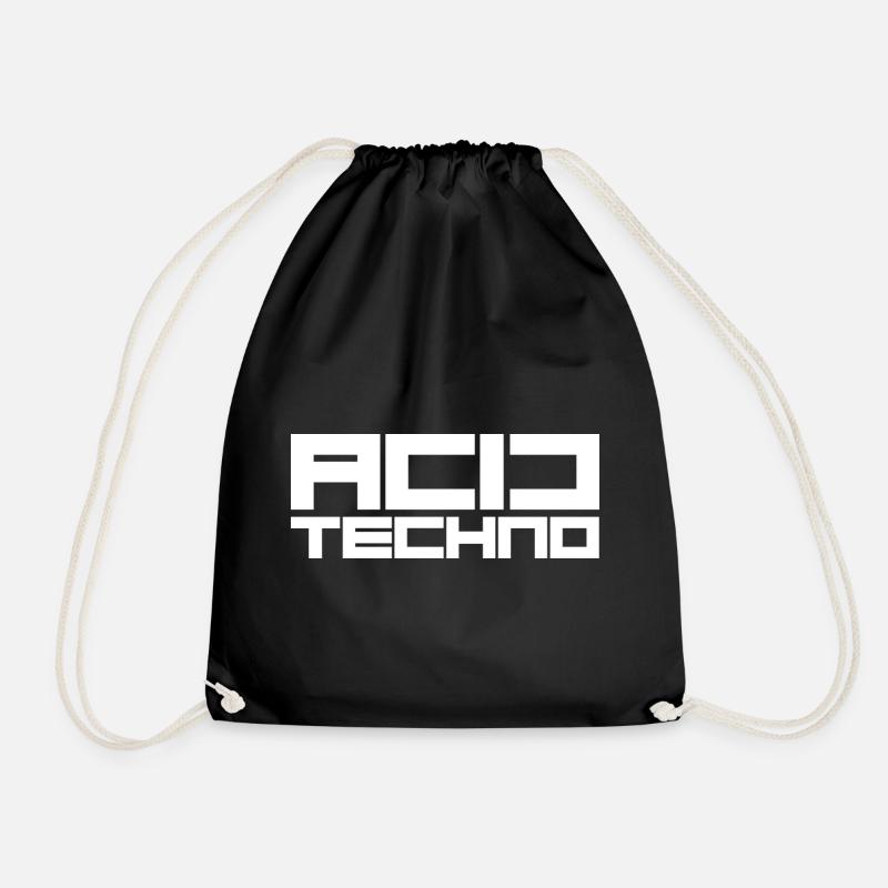 Acid-Techno - Turnbeutel - Schwarz