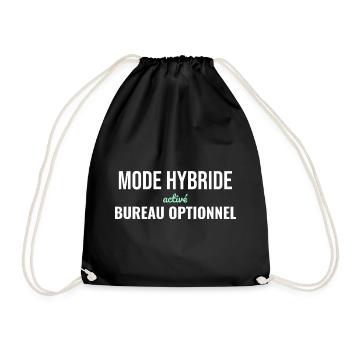 Mode Hybride — Télétravail Assumé - Sac de sport léger - noir - Devant