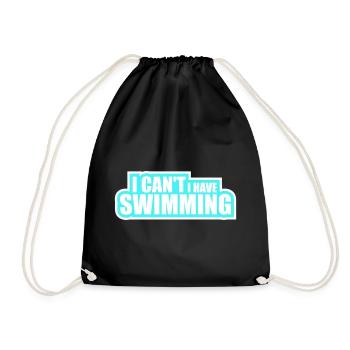 Je ne peux pas, j’ai une excuse de nageur drôle - Sac de sport léger - noir - Devant