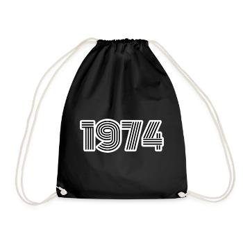 Né en 1974 - Sac de sport léger - noir - Devant