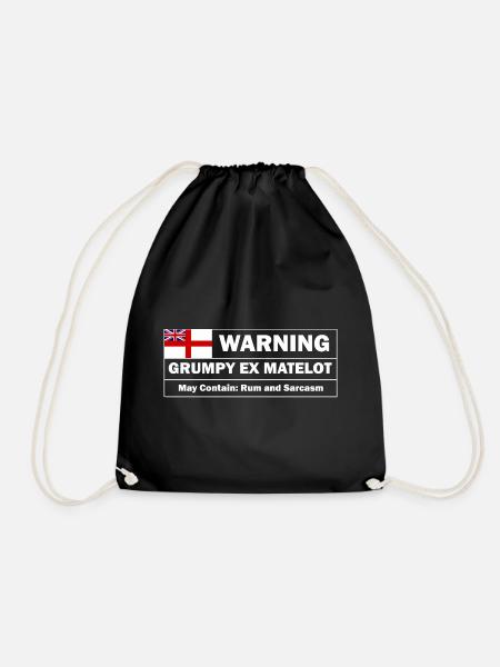 Grumpy Ex-matelot - Drawstring Bag - black
