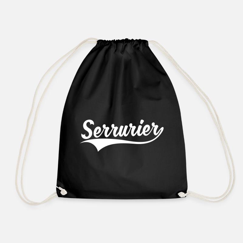 Locksmith - Drawstring Bag - black