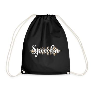 SLP Speechie Sprachpathologe - Turnbeutel - Schwarz - Vorne