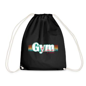 Gym Time – No Excuses Fitness Design Fitnessstudio - Sac de sport léger - noir - Devant