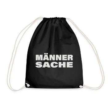 MÄNNERSACHE - Turnbeutel - Schwarz - Vorne