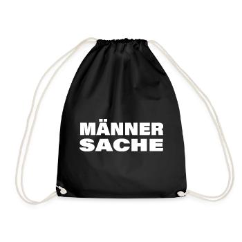 MÄNNERSACHE - Turnbeutel - Schwarz - Vorne