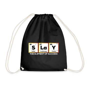 Funny Chemistry Periodic Table Words Slay - Turnbeutel - Schwarz - Vorne