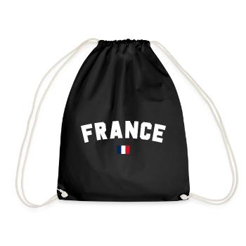 France - Drawstring Bag - black - Front