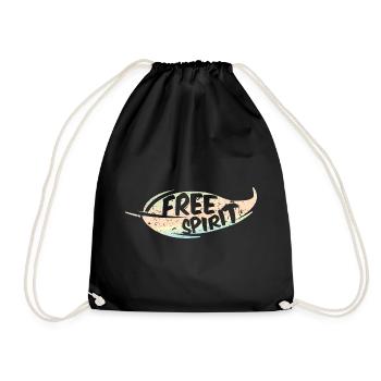 Free Spirit / - Turnbeutel - Schwarz - Vorne