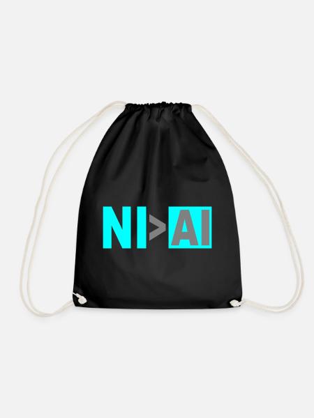 NI > AI - Turnbeutel - Schwarz