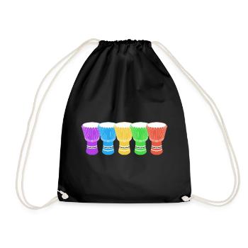 Djembé Player Drummer Music Drum Musicien - Sac de sport léger - noir - Devant