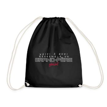 Grand-Père Génial - Style Rétro - Sac de sport léger - noir - Devant