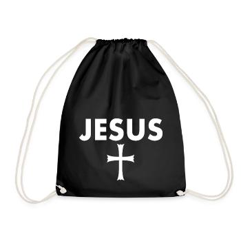 Croix de Jésus - Sac de sport léger - noir - Devant