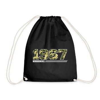 Cadeau Anniversaire 1967 Vintage 1967 Armée - Sac de sport léger - noir - Devant