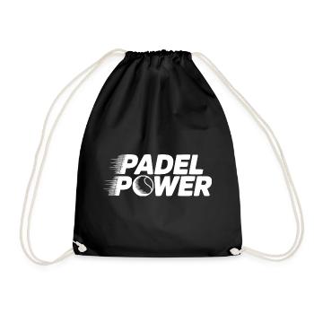 Padel Power - Drawstring Bag - black - Front