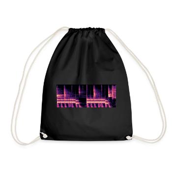 under pressure - Drawstring Bag - black - Front