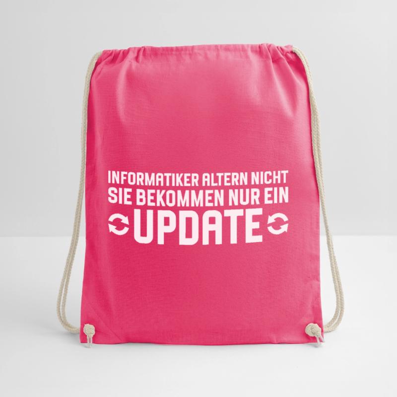 Computer scientists age, not programmers Drawstring Bag