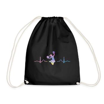Cheerleader Cheer Mom Cheerleading - Drawstring Bag - black - Front
