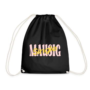 Petite amie souris célibataire - Sac de sport léger - noir - Devant