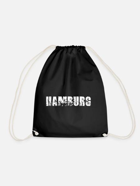 Hamburg - Turnbeutel - Schwarz