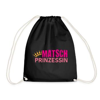 Muddy run shirt Matsch Prinzessin Laufshirt Team - Turnbeutel - Schwarz - Vorne