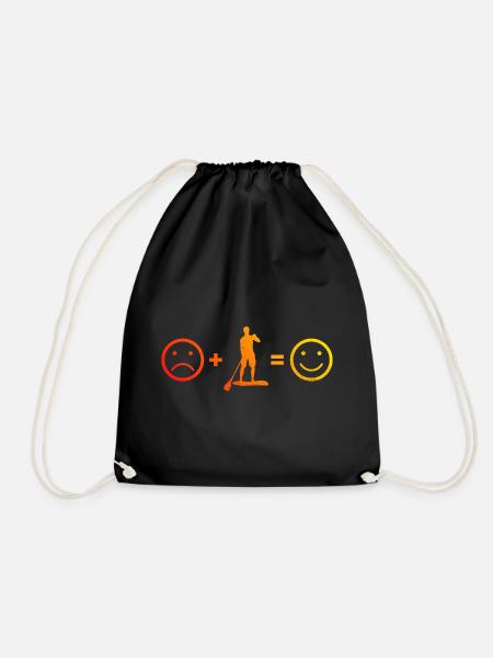 Standup Paddling Standup Paddleboard Standup Paddle - Drawstring Bag - black
