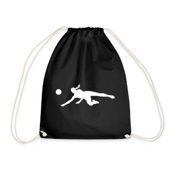 Volleyball Volley-ball féminin Volley-ball masculin - Sac de sport léger - noir - Devant