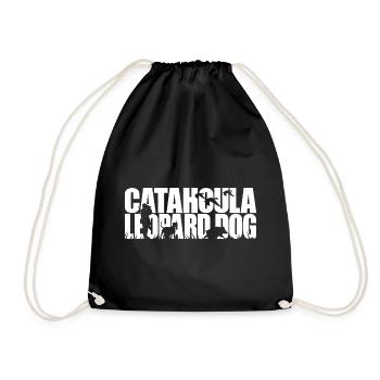 CATAHOULA LEOPARD DOG Hunting Dogs Hunting Wilsigns - Drawstring Bag - black - Front