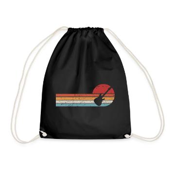 Guitar Guitarist Guitar Player Musician - Drawstring Bag - black - Front
