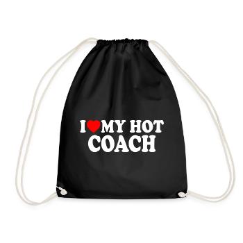I love my hot coach - Sac de sport léger - noir - Devant
