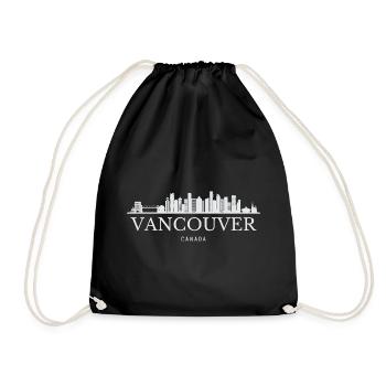 Vancouver Skyline, Vancouver, Kanada - Turnbeutel - Schwarz - Vorne