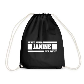 Mother Janine - Drawstring Bag - black - Front