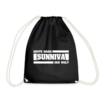 Sunniva as a mother - Drawstring Bag - black - Front