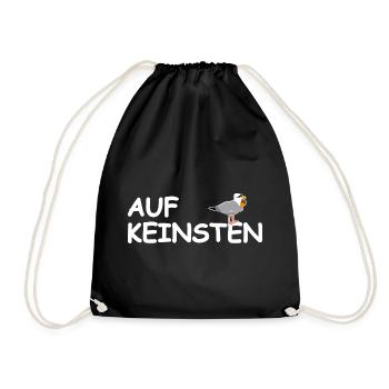On no seagull - Drawstring Bag - black - Front