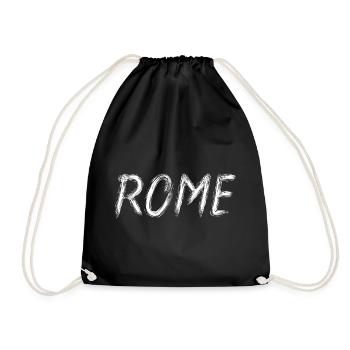 Rome Lettrage Brosse Graphique - Sac de sport léger - noir - Devant