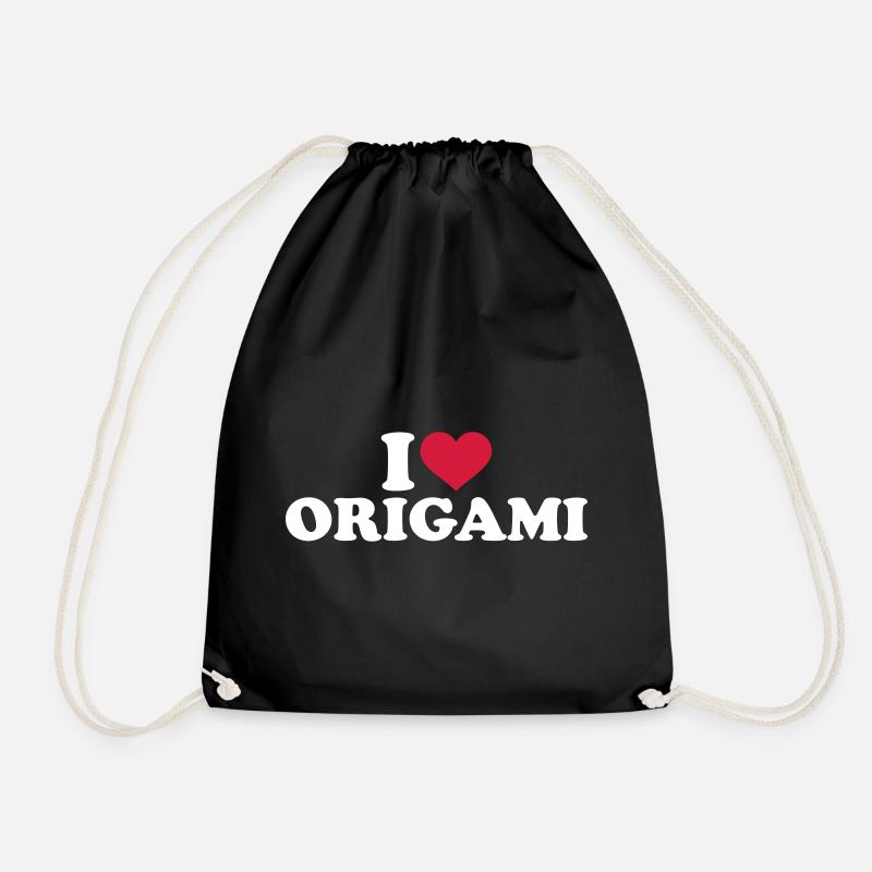 Origami - Turnbeutel - Schwarz