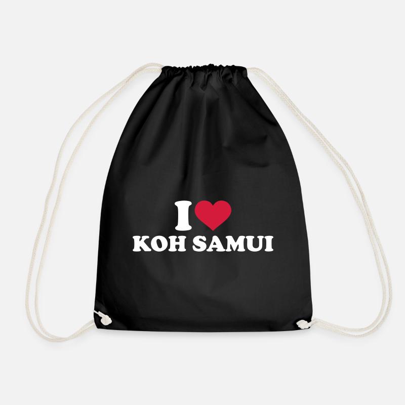 Koh Samui - Turnbeutel - Schwarz
