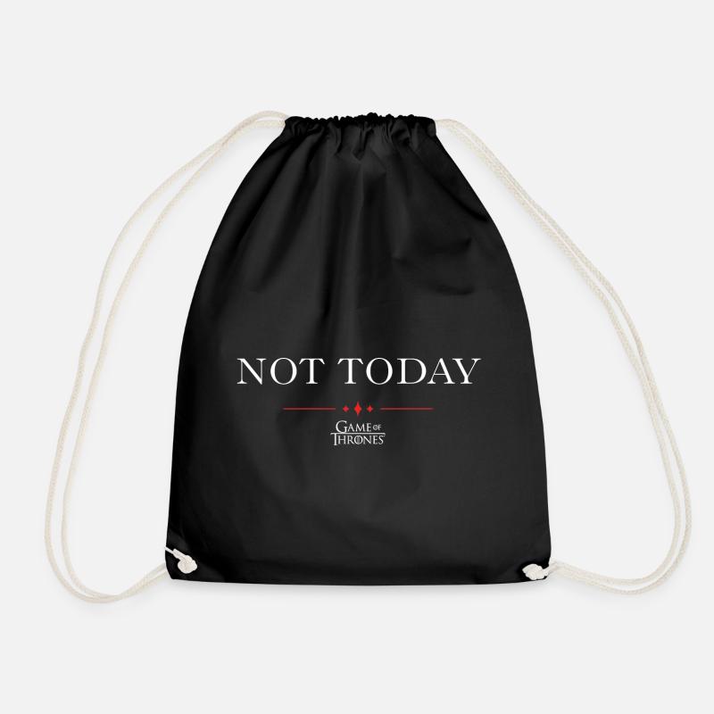 Game Of Thrones Not Today Spruch - Turnbeutel - Schwarz
