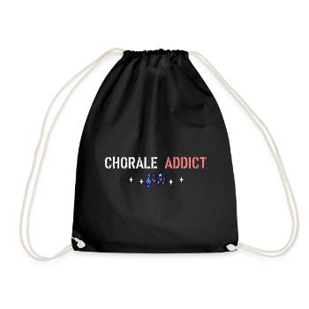 Addict choir - Drawstring Bag - black - Front