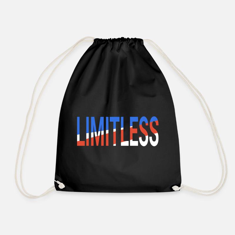 Limitless - Drawstring Bag - black