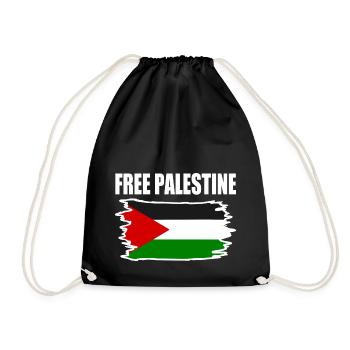 Free palestine - Sac de sport léger - noir - Devant