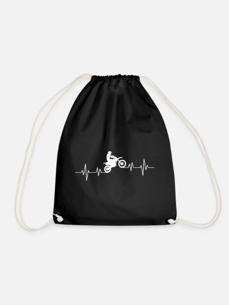 Motivational Radsport Design für Radfahrer - Turnbeutel - Schwarz