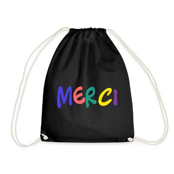 MERCI. MAÎTRESSE. MAÎTRE. MERCI MAÎTRESSE - Sac de sport léger - noir - Devant