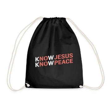 Know Jesus Know Peace Gradient - Sac de sport léger - noir - Devant