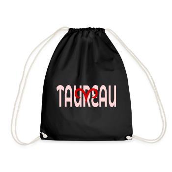 Taurus March April - Drawstring Bag - black - Front
