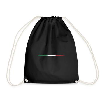 Italian flag - Drawstring Bag - black - Front