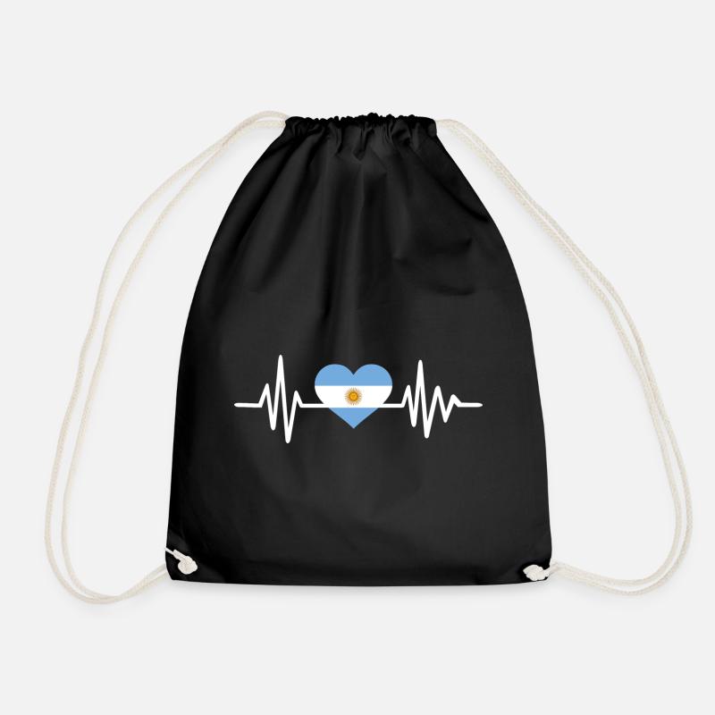 Argentina - Drawstring Bag - black
