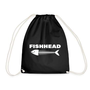 FISHHEAD - Turnbeutel - Schwarz - Vorne